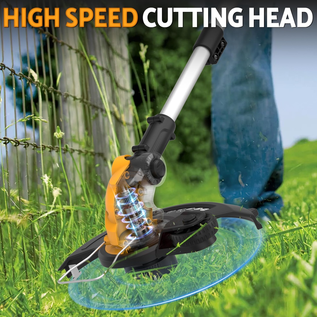 Gardening Tools Edger - Weed Eater/Edger Trimmer/เครื่องตัดหญ้าสําหรับDewalt 20Vแบตเตอรี่ไฟฟ้าWeed Wackerพร้อมAuto Line