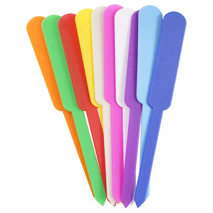 Gardening Tools Labeled - ป้ายแท็กติดต้นไม้ในสวน 100 ชิ้น ป้ายพลาสติกสำหรับดอกไม้ สมุนไพร บอนไซ