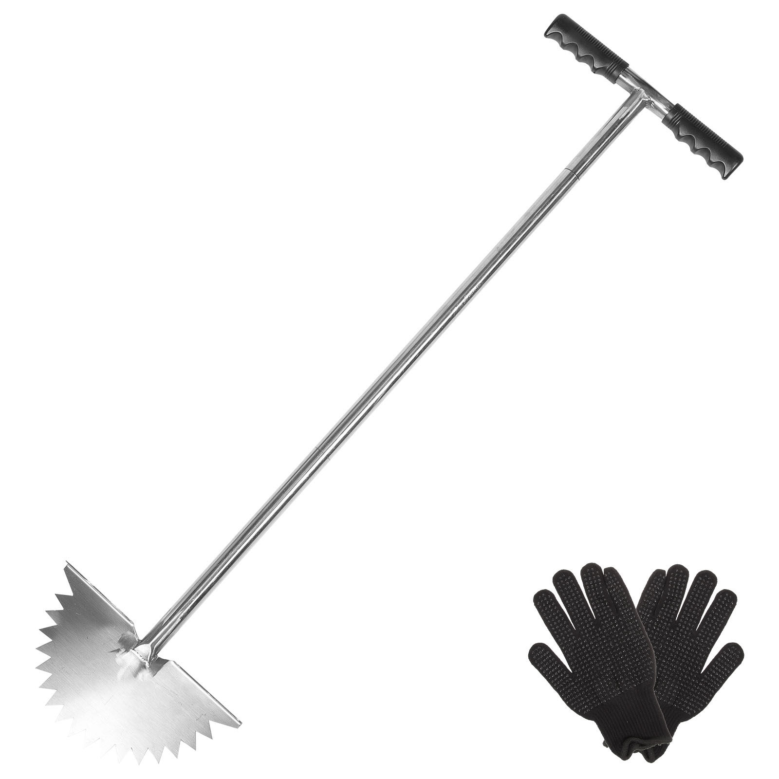 Gardening Tools Edger - เครื่องตัดขอบหญ้าสแตนเลสแบบมือถือสำหรับขอบทางเท้า สนามหญ้า สวน และการดูแลรักษาภูมิทัศน์