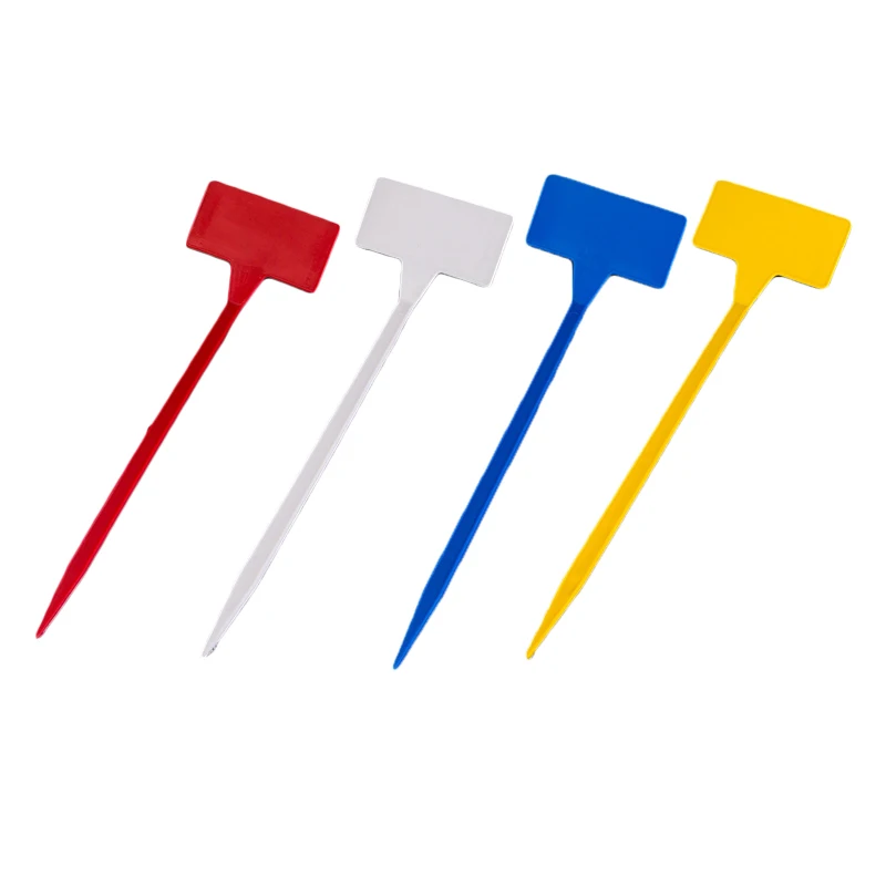 Gardening Tools Labeled - ป้ายติดต้นไม้ในบ้านอุปกรณ์ทำสวนแบบเสาพลาสติก10ชิ้น/เซ็ตแบบ DIY ขึ้นด้านบนใหม่