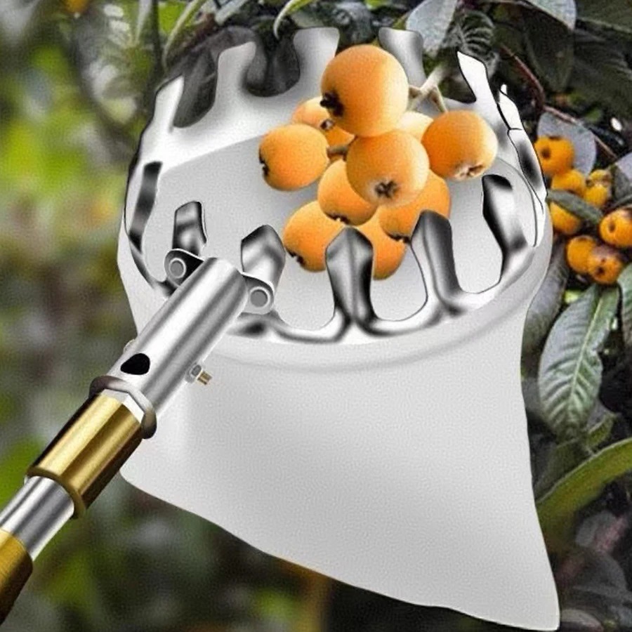 Gardening Tools Basket - เครื่องมือเก็บผลเบอร์รี่แบบมืออาชีพ ตาข่ายเก็บผลไม้สำหรับเก็บเกี่ยวในสวน แอปเปิ้ล เชอร์รี่ องุ่น อุปกรณ์สำหรับฟาร์ม
