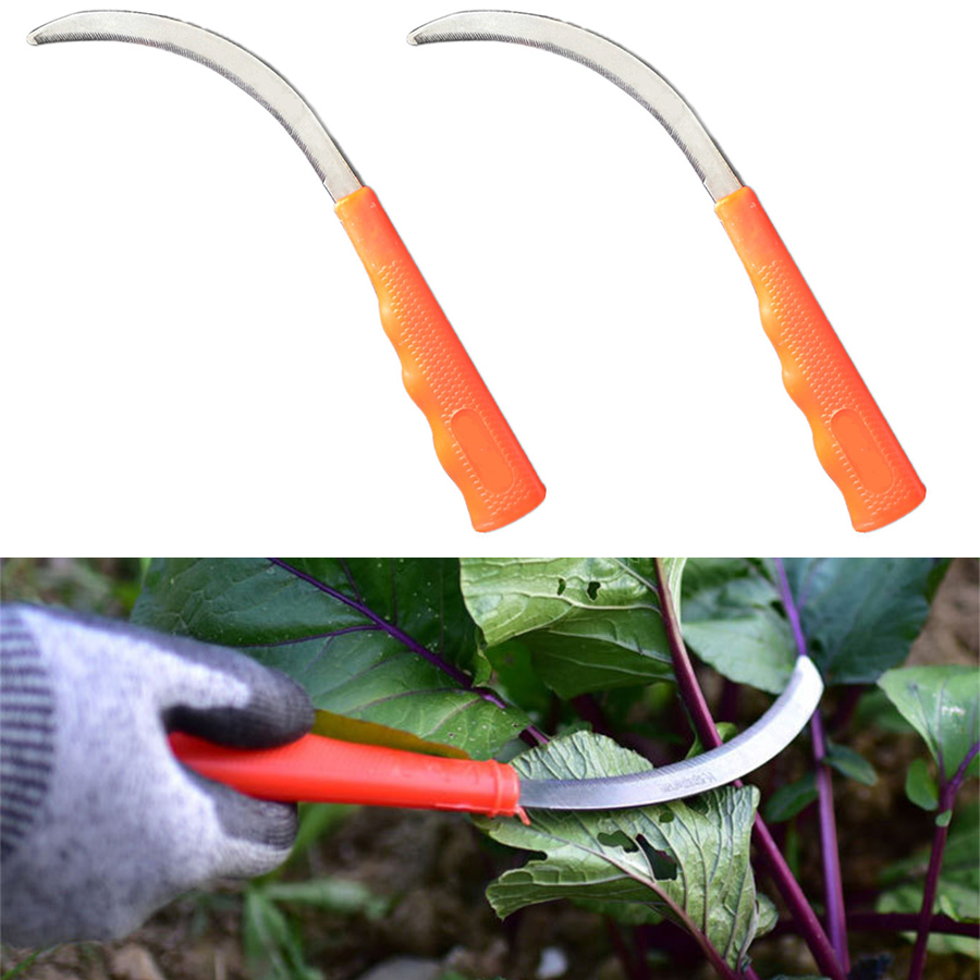 Gardening Tools Australia - สแตนเลสสตีลเคียว Scythe Farming เครื่องมือฟันสําหรับกําจัดวัชพืชและเก็บเกี่ยวเครื่องตัดเมล็ดขนาดเล็กในครัวเรือนวัชพืช Killer