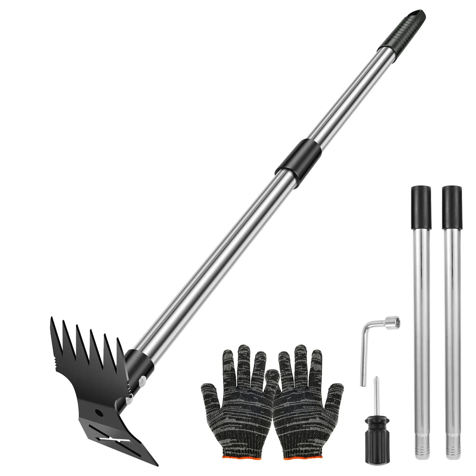 คราดหญ้าสแตนเลส เครื่องมือถอนว - Gardening Tools To Remove Grass บทวิจารณ์และราคา