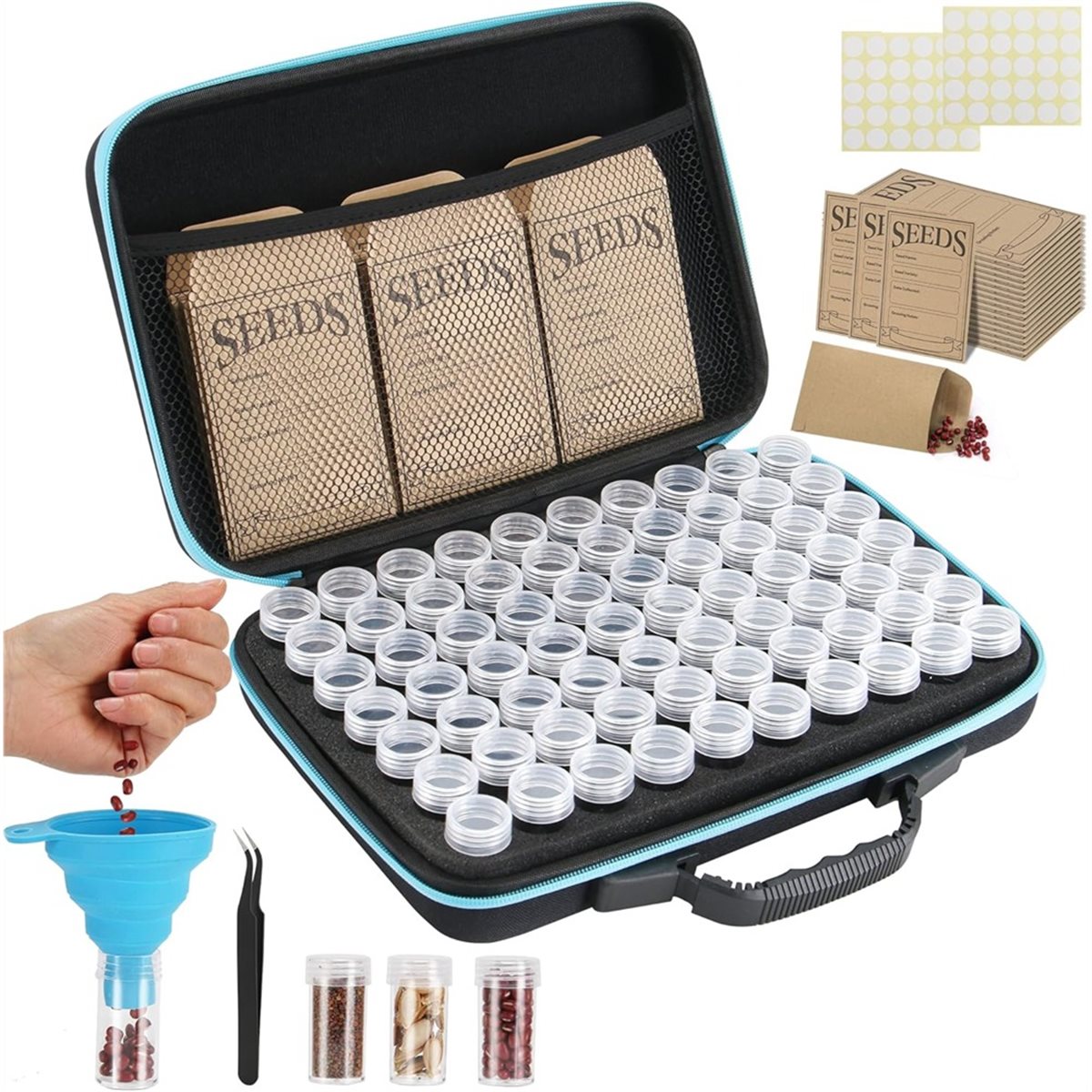 ABNH 70 Slots Seed Storage Org - Gardening Tools Labeled บทวิจารณ์และราคา