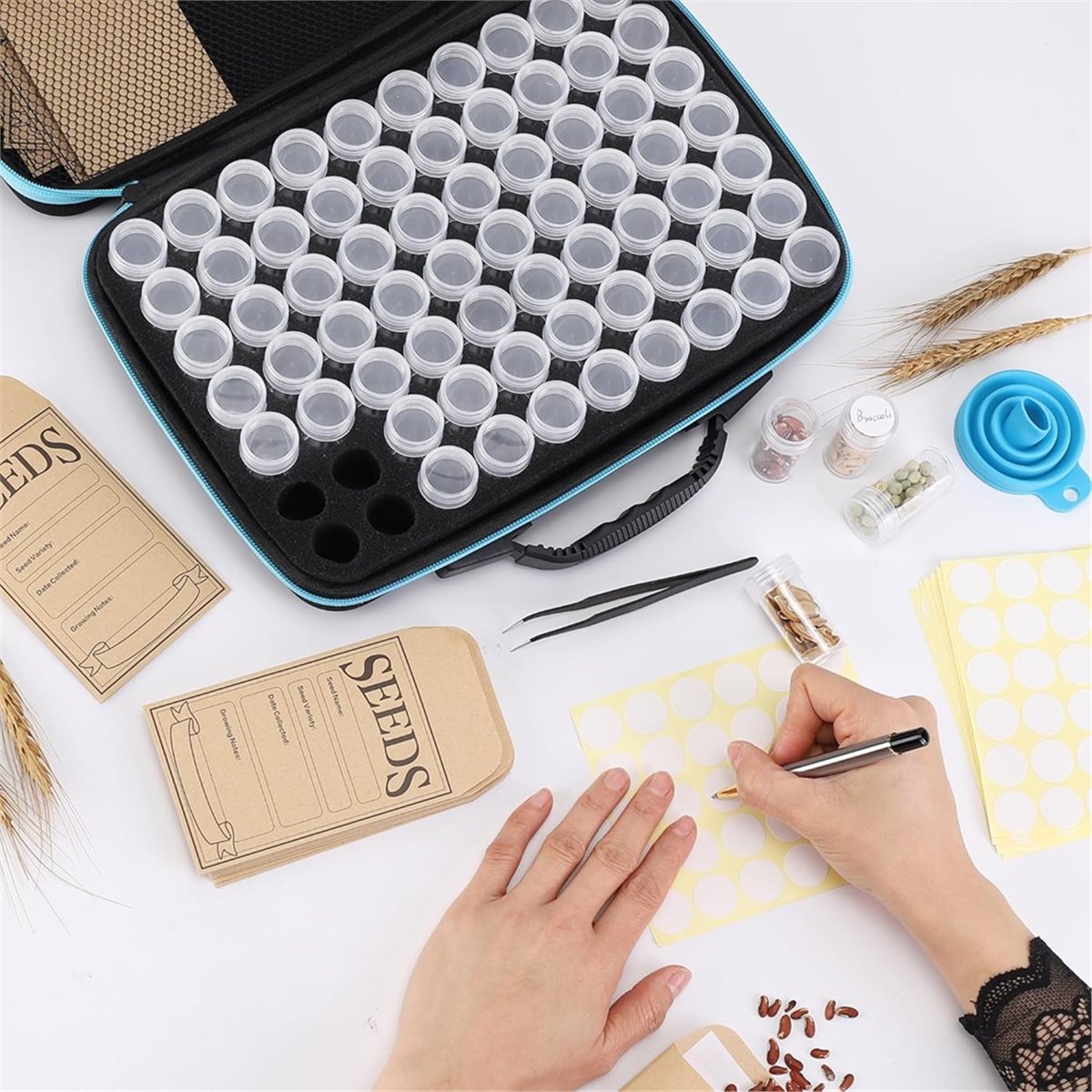ABNH 70 Slots Seed Storage Org - Gardening Tools Labeled บทวิจารณ์และราคา