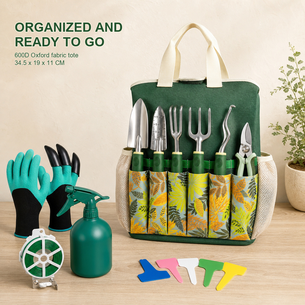 ชุดเครื่องมือทำสวน 16 ชิ้น ทำจ - Gardening Tools Labeled บทวิจารณ์และราคา