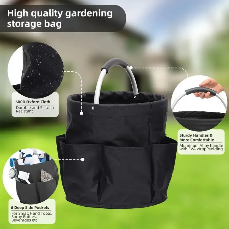 สำหรับตะกร้าปิกนิกพับได้แบบพกพ - Gardening Tools Basket บทวิจารณ์และราคา